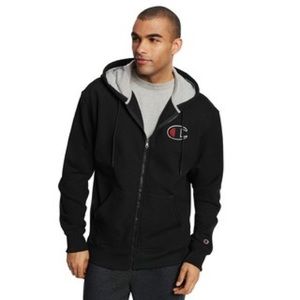 Champion Black Zipup Hoodie